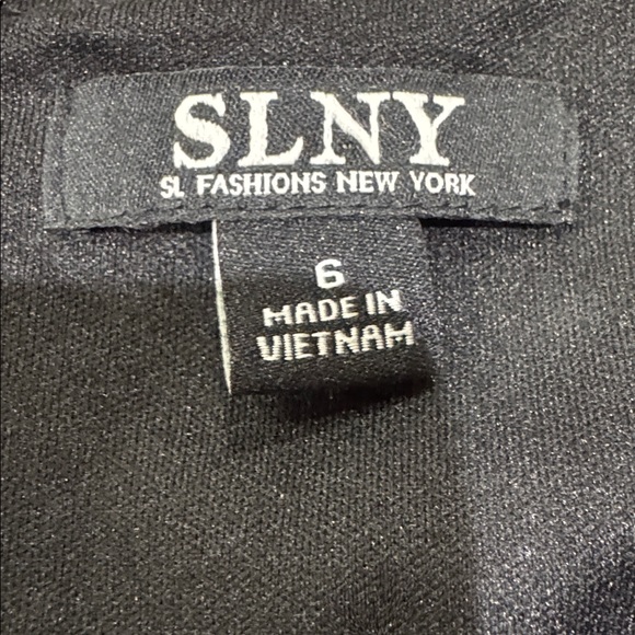 Holiday SLNY Black and Green Sequin Mini Dress - Picture 2 of 4